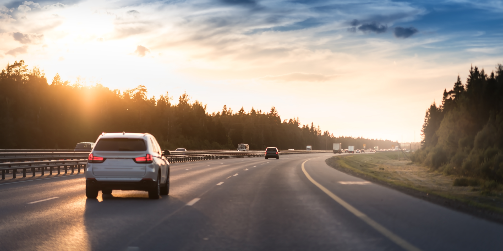 Cars driving on the highway